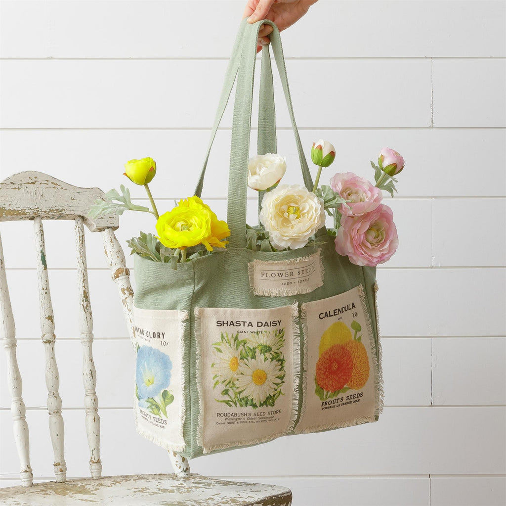 Flower Seed Packets Tote