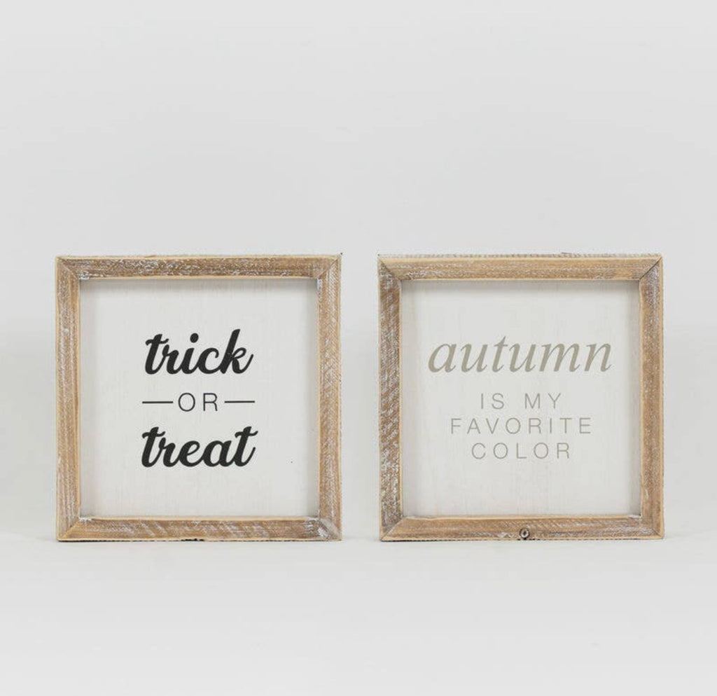 Reversible Autumn / Trick or Treat Sign