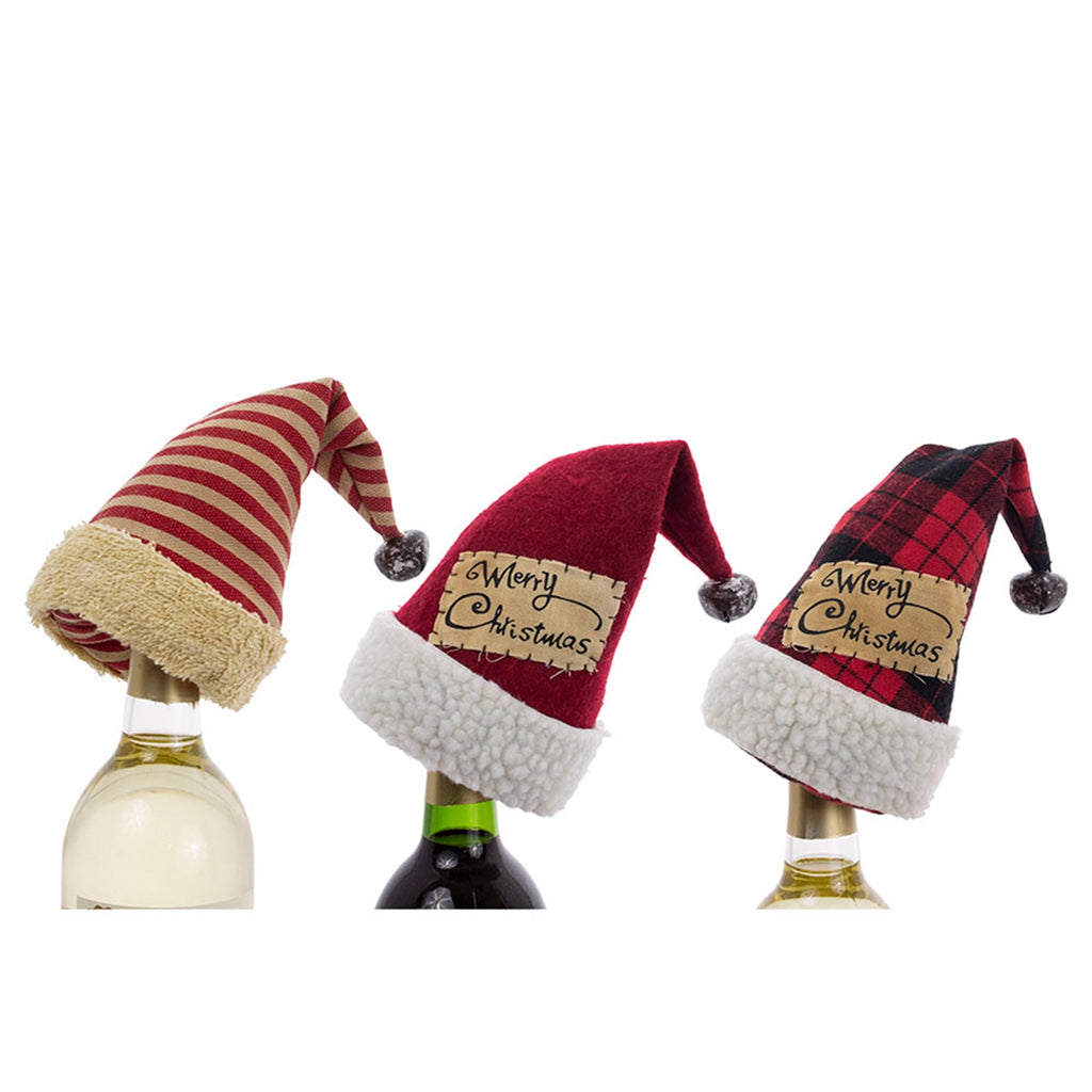 Stocking Hat Wine Toppers