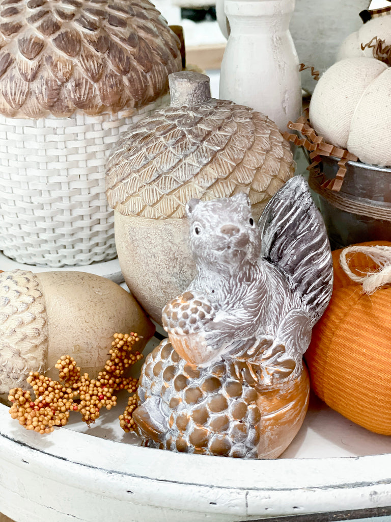 Resin Squirrel with Acorn
