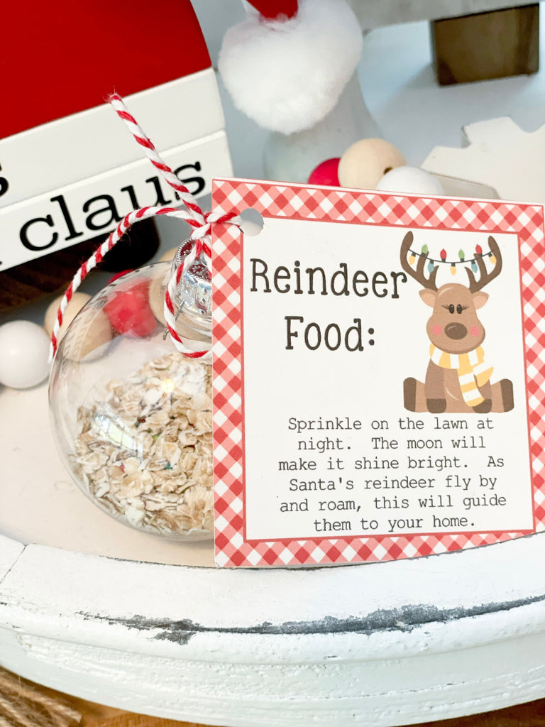 Reindeer Treats Ornament or Jar