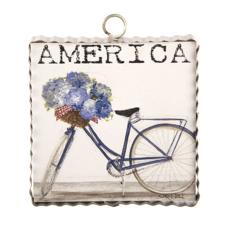 America Bike Sign / Charm