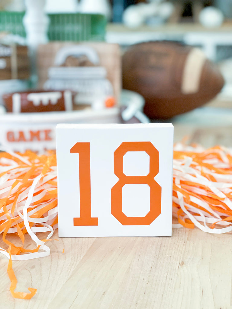 Football Number Sign
