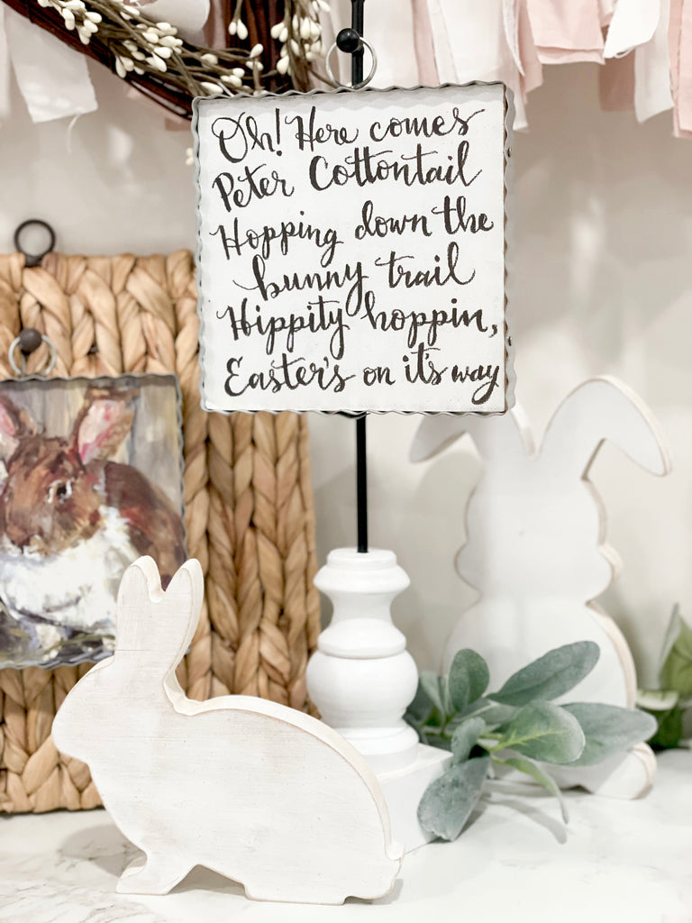 Peter Cottontail Sign / Charm