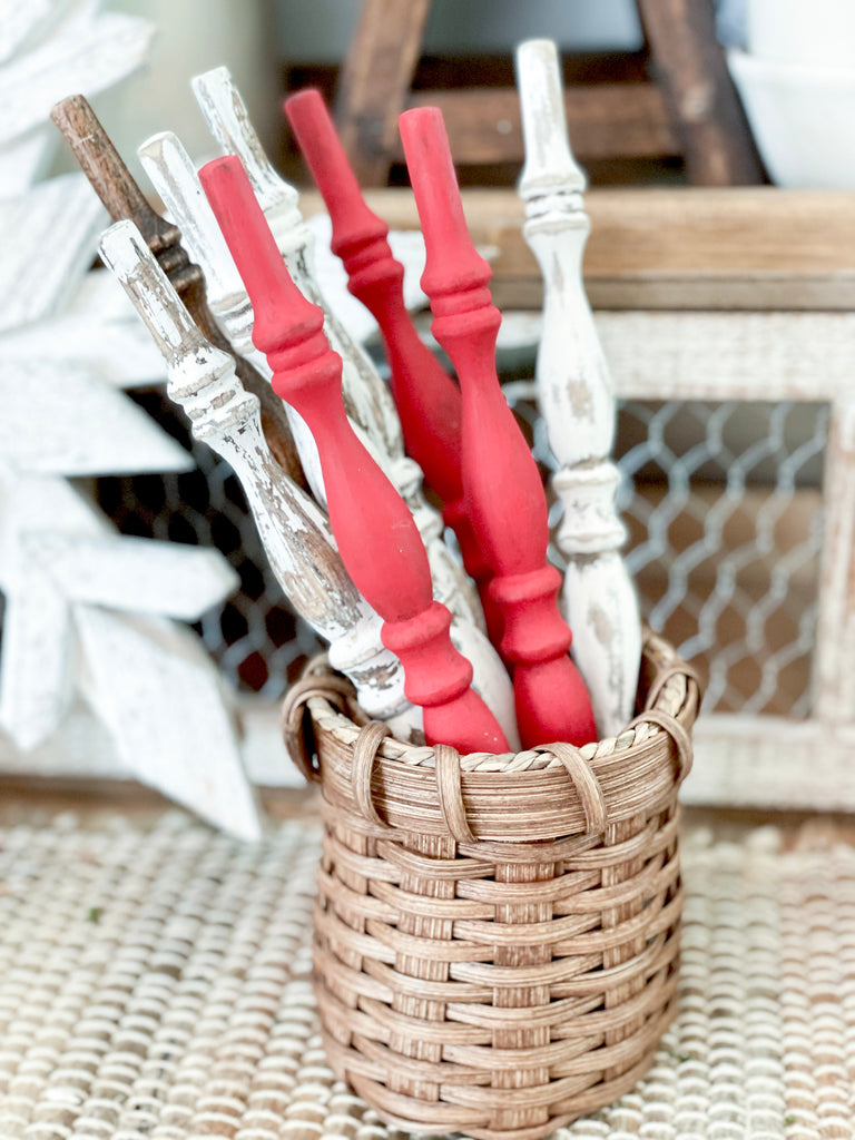 Christmas Themed Wood Spindles