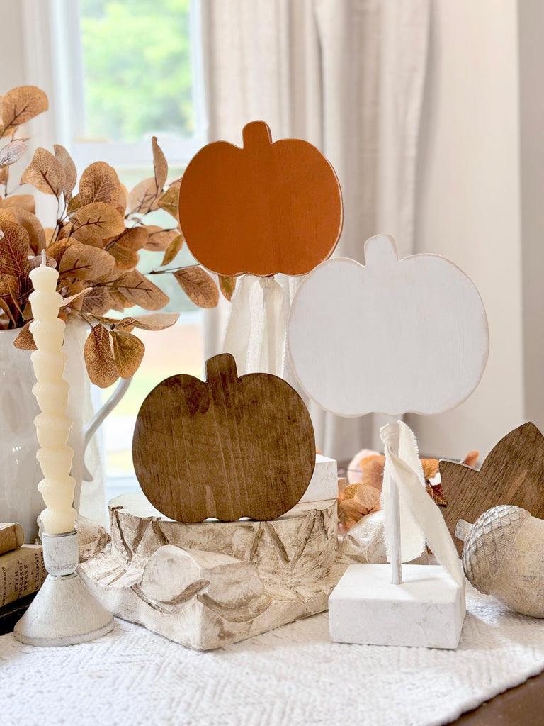 Pumpkins on Dowel