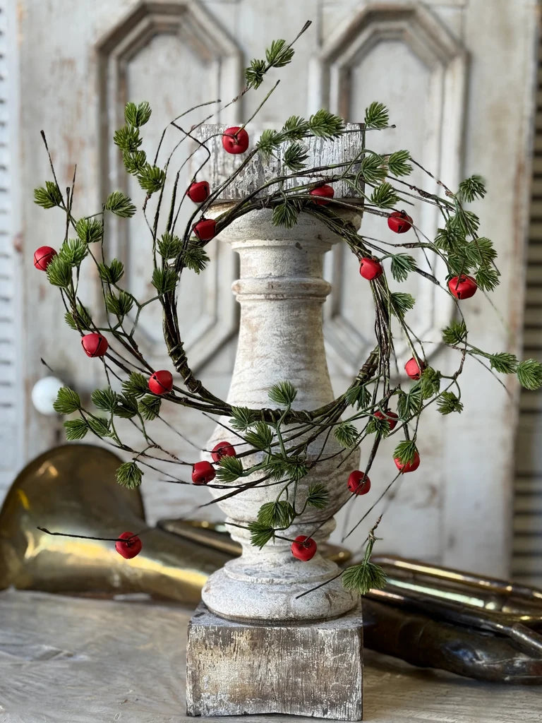 17” Jingle Sprig Pine Wreath