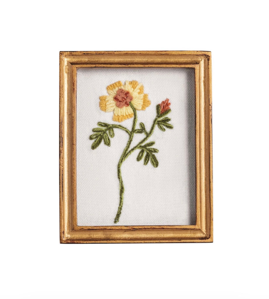 Floral Framed Embroidery