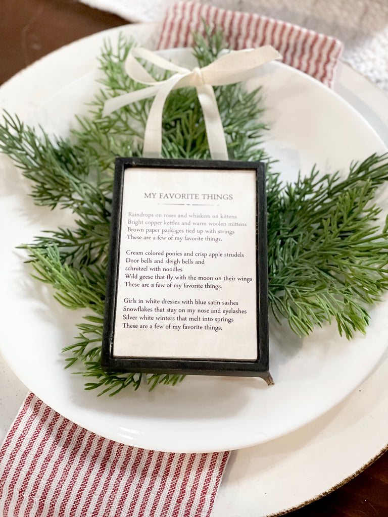 Favorite Things Ornament