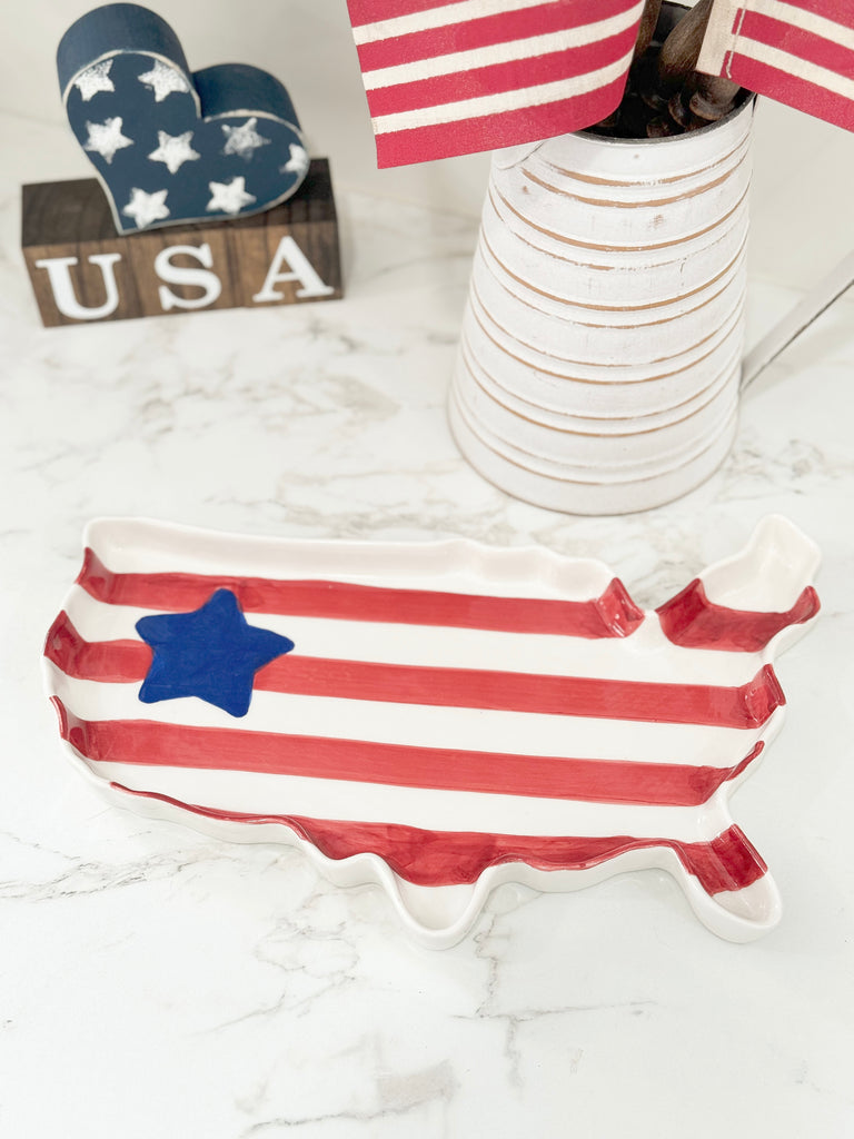 USA Flag Plate