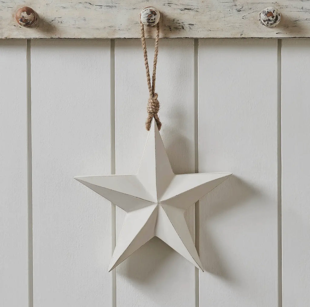 8” Star Ornament - available in Navy or White