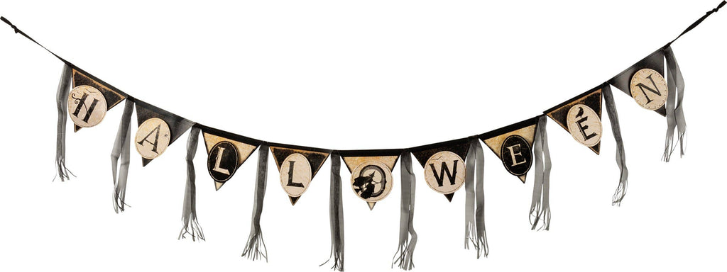 Vintage Halloween Pennant Banner