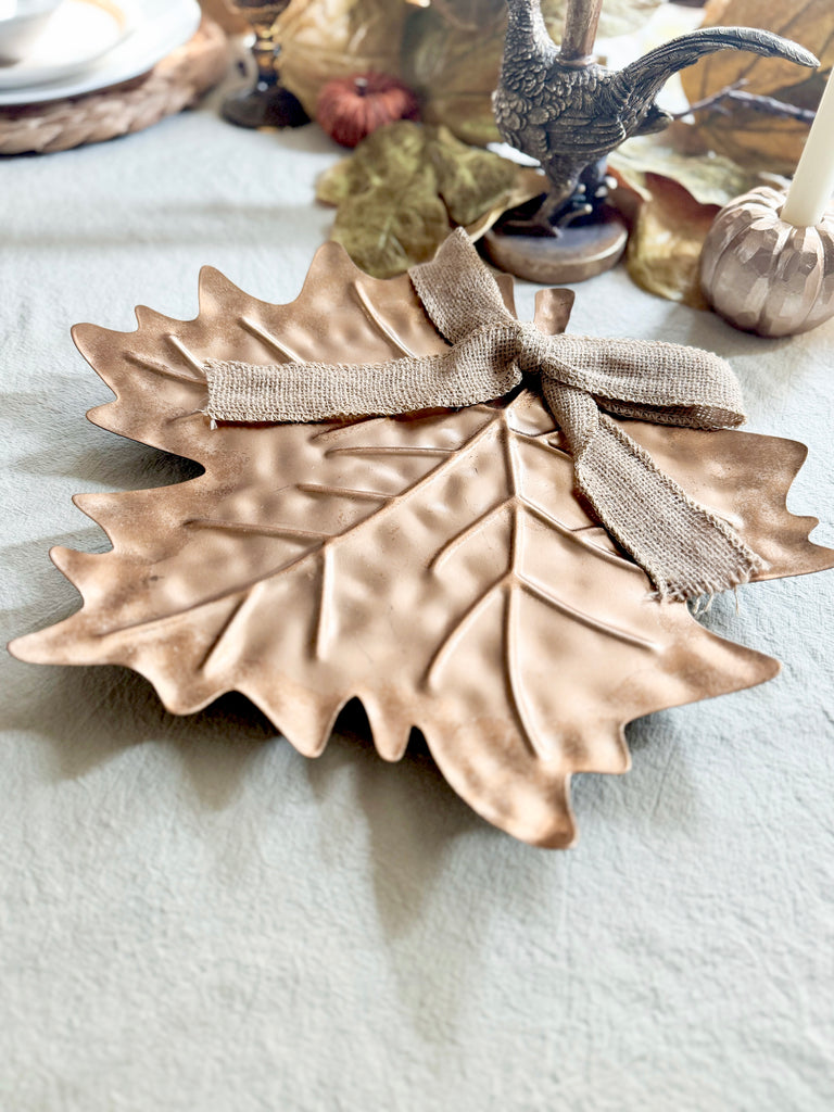 Bronze Leaf Tray