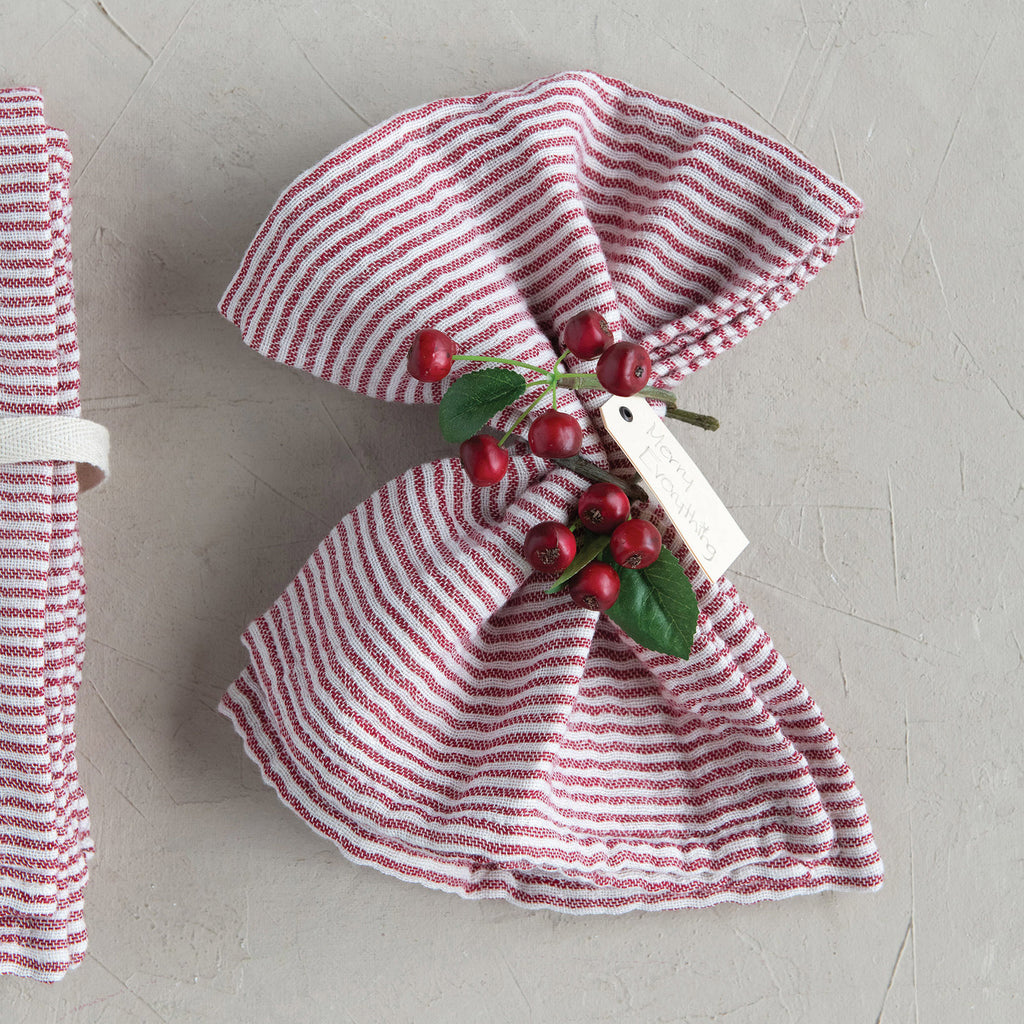 Cotton Napkins with Stripes