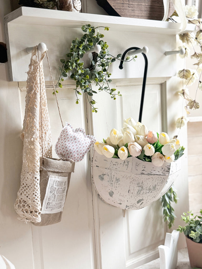 Galvanized Umbrella Planters