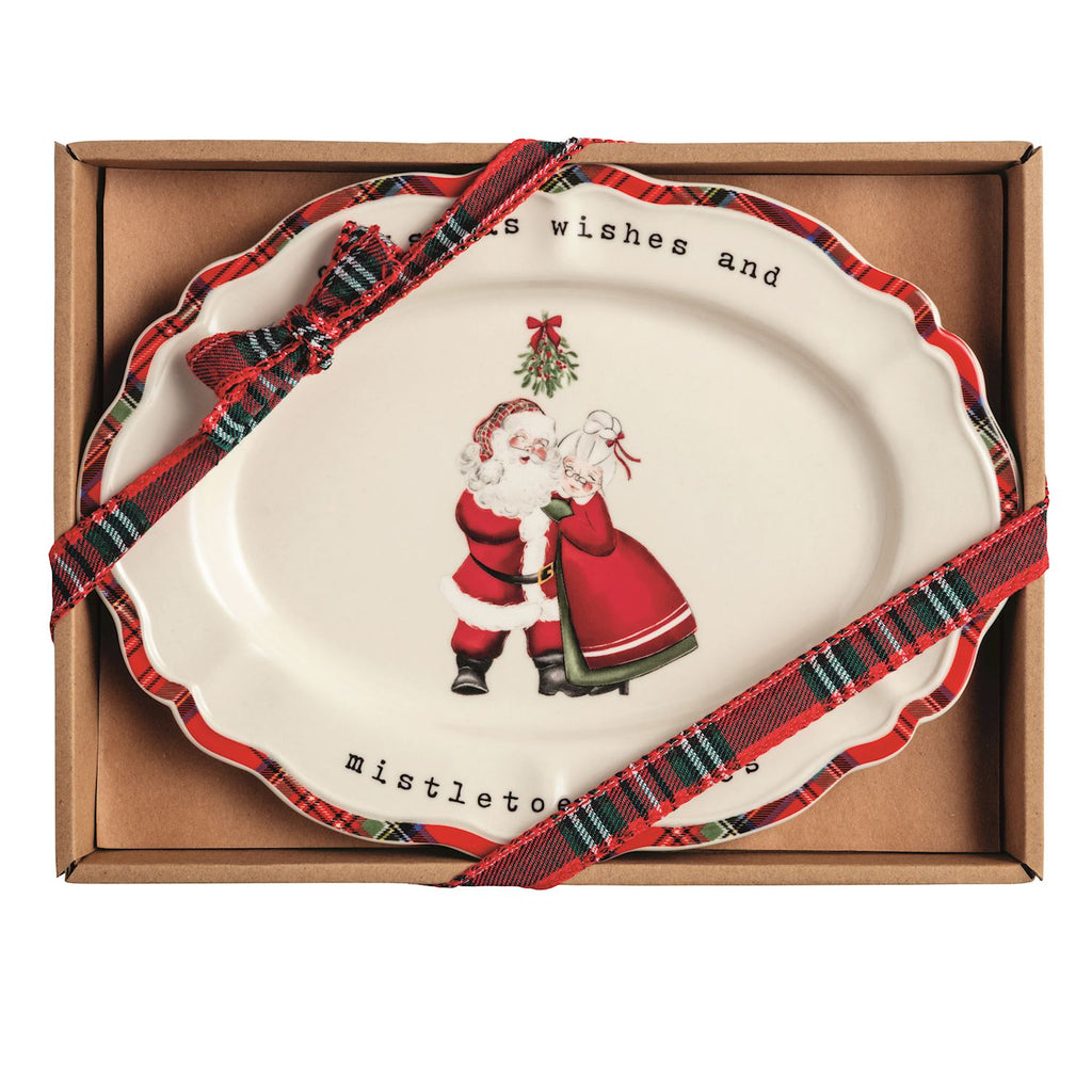 Mr. & Mrs. Claus Sentiment Plate