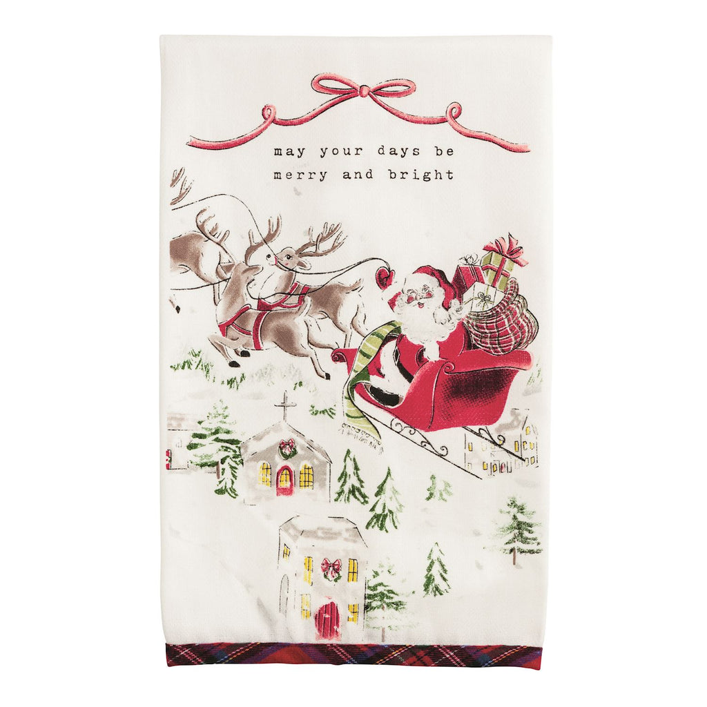 May Your Days Santa Sleigh Towel