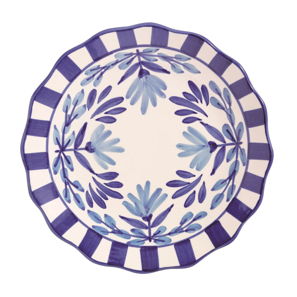 Blue Floral Salad Plates