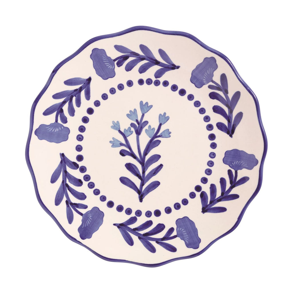Blue Floral Salad Plates