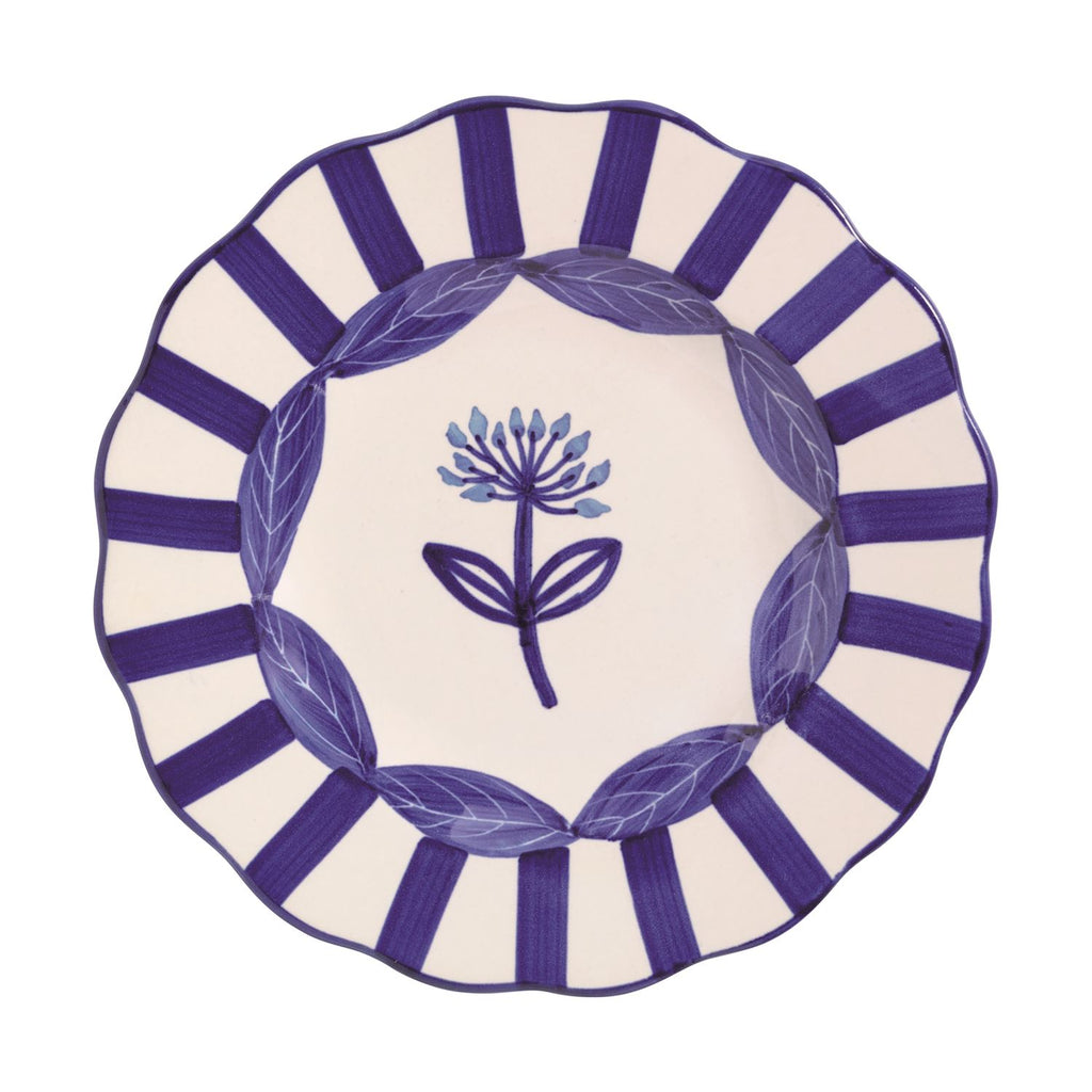 Blue Floral Salad Plates