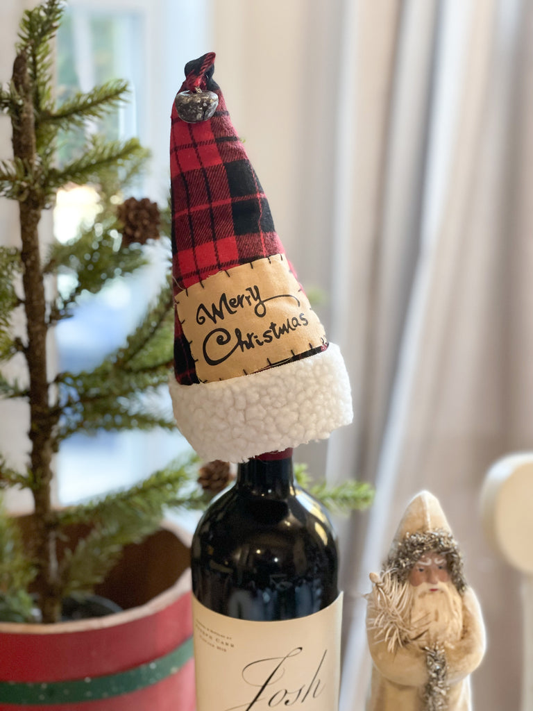 Stocking Hat Wine Toppers