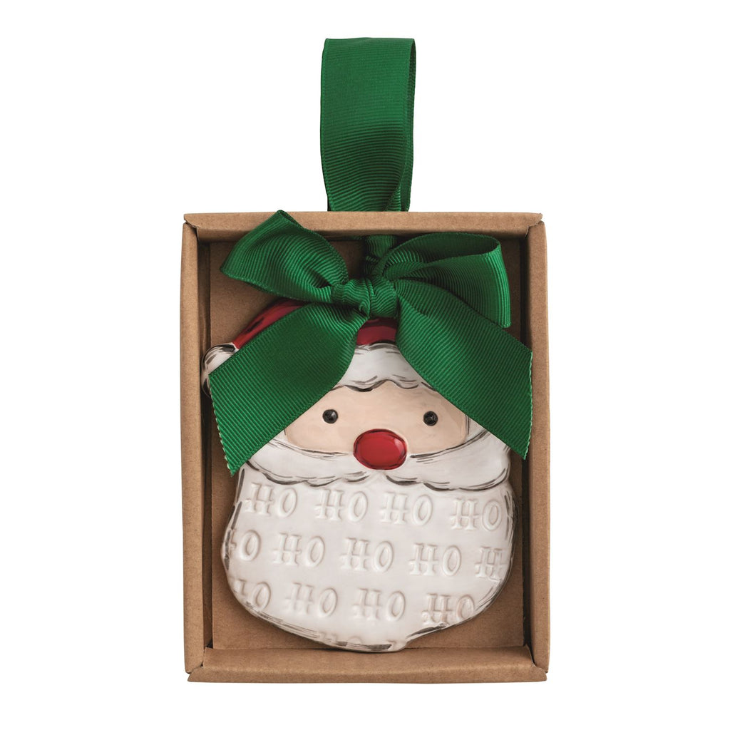 Santa Stamped Ornament