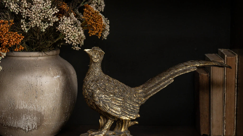 Gold Pheasant Statuette