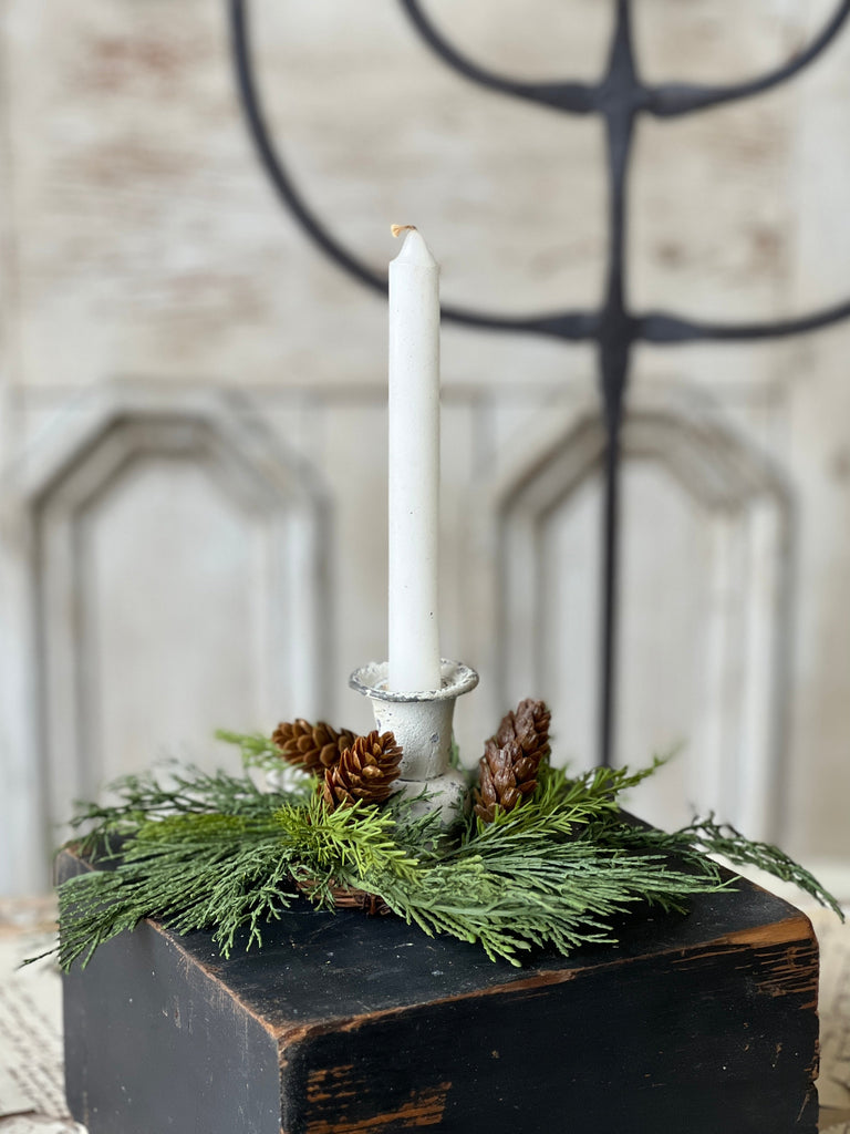 2” Advent Greens Candle Ring