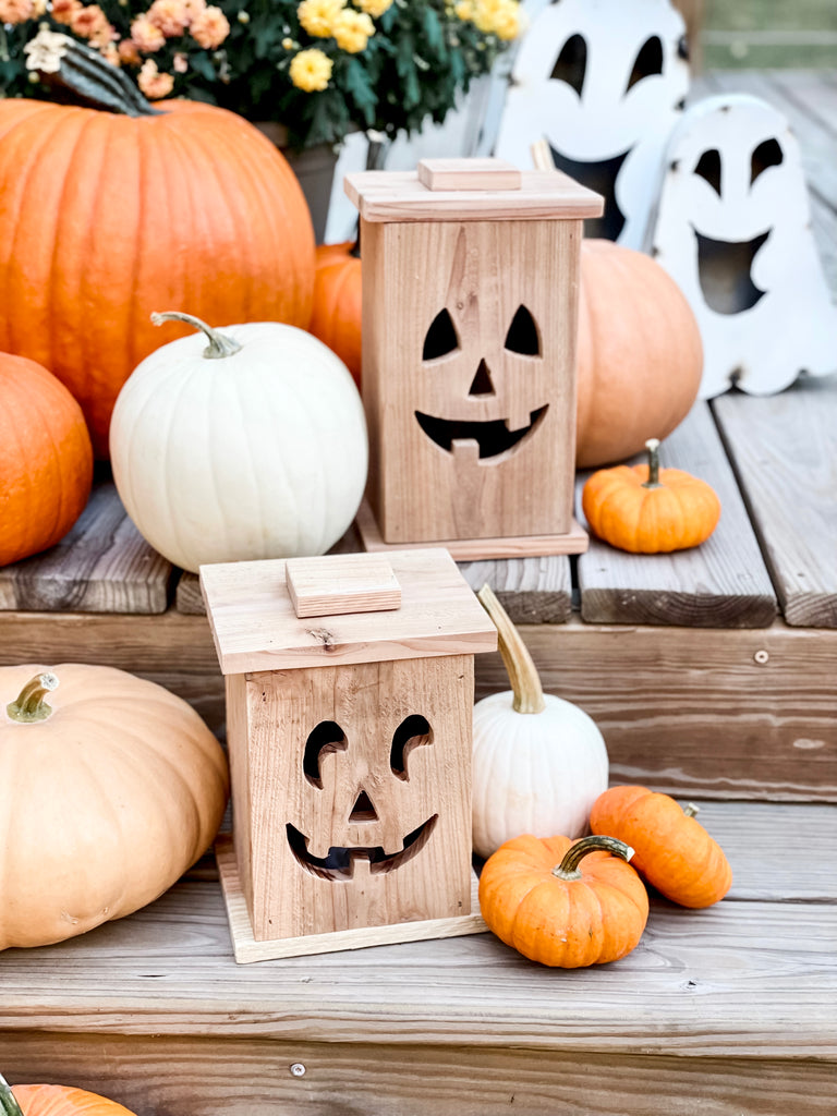 Wooden Jack-o-lanterns – Birch Lane by Jennifer