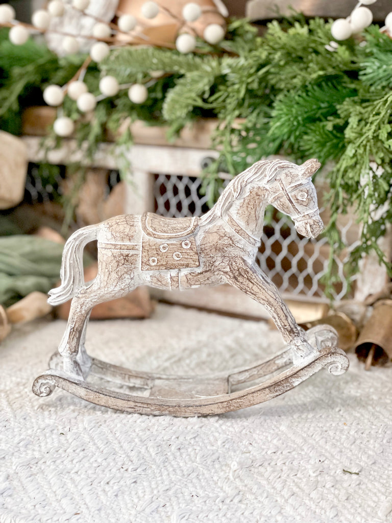 Resin Chippy Rocking Horse