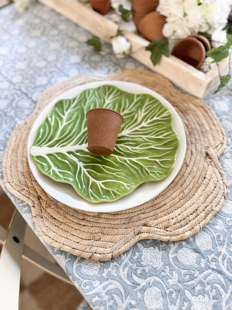 Scalloped Natural Seagrass Charger