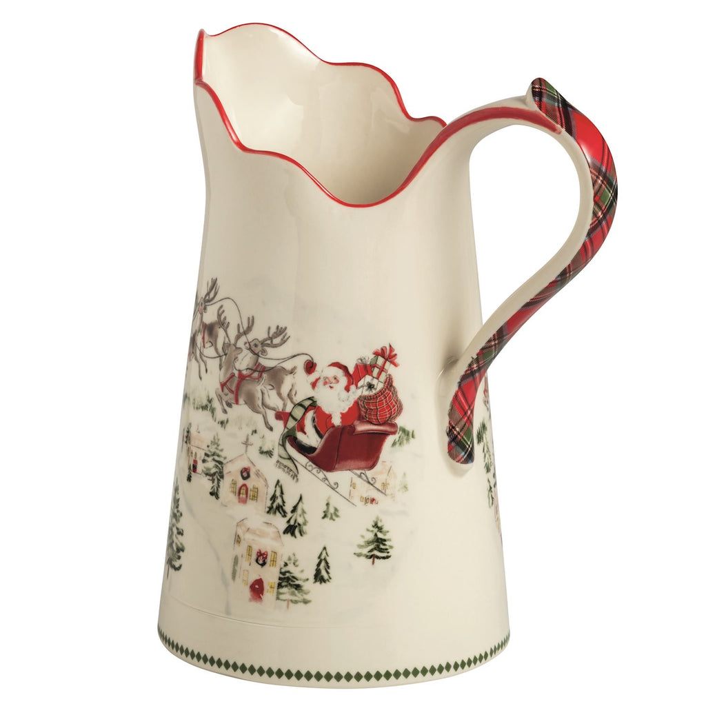 Santa Scene Pitcher