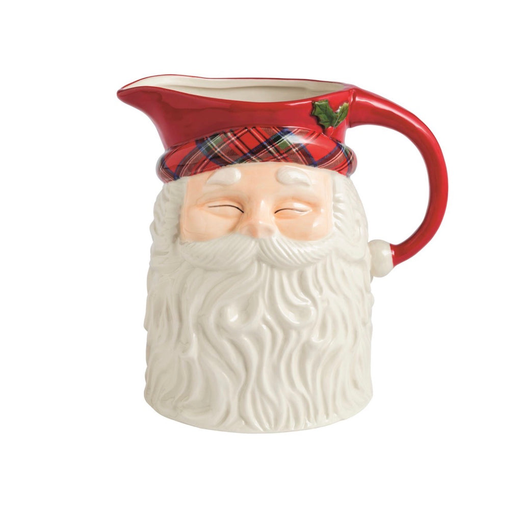 Tartan Santa Pitcher