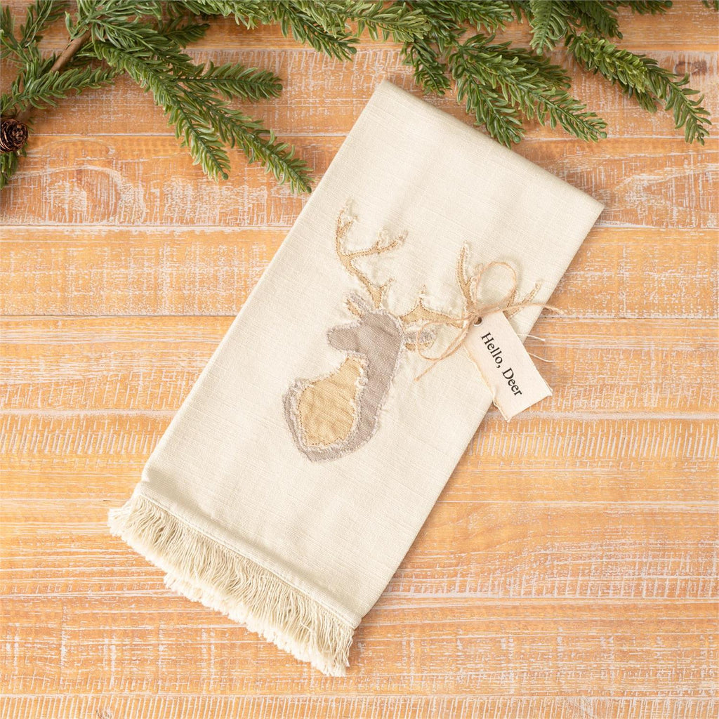Deer Head Tea Towel