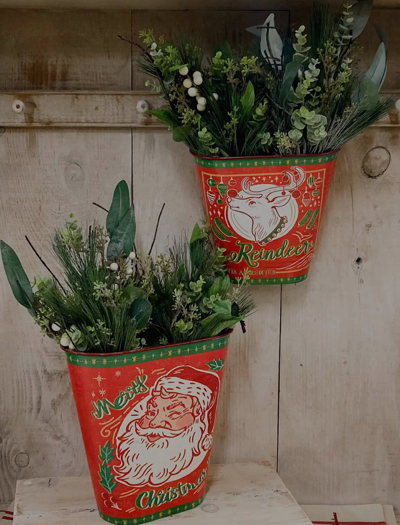 Vintage Inspired Metal Buckets