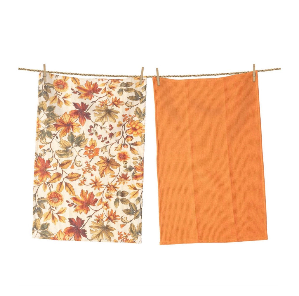 Falling Leaves Towels - Set of 2