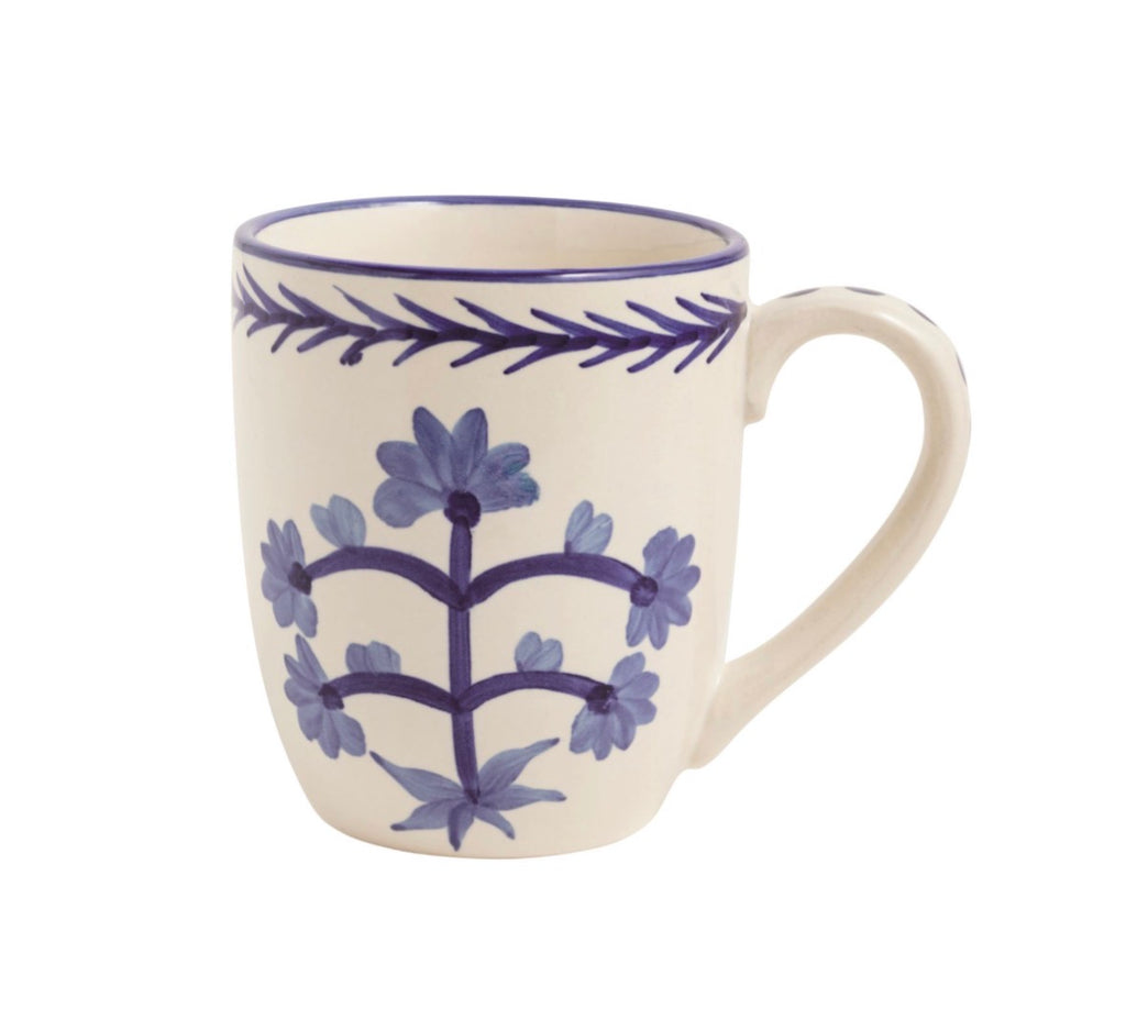 Blue Floral Mug