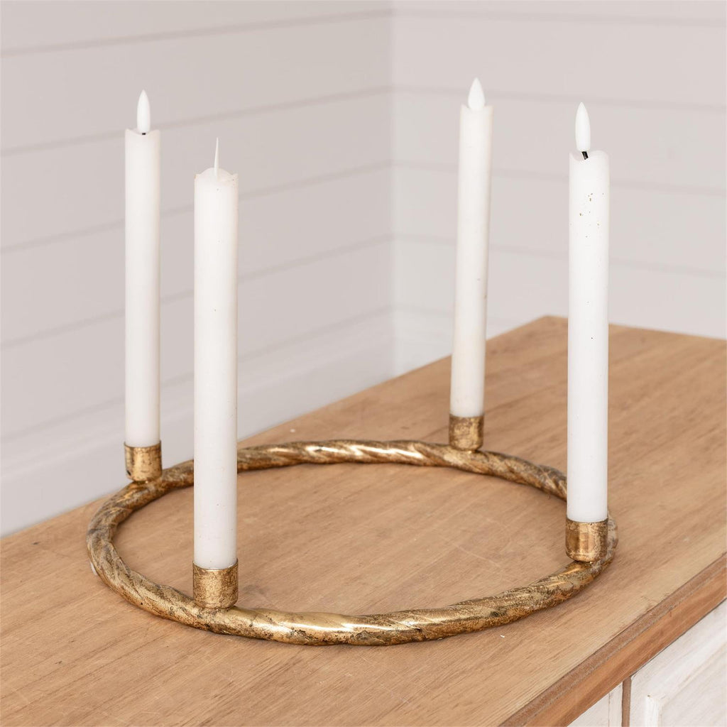 Gold Wreath Candelabra