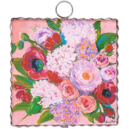 Pink Flower Explosion Charm / Sign
