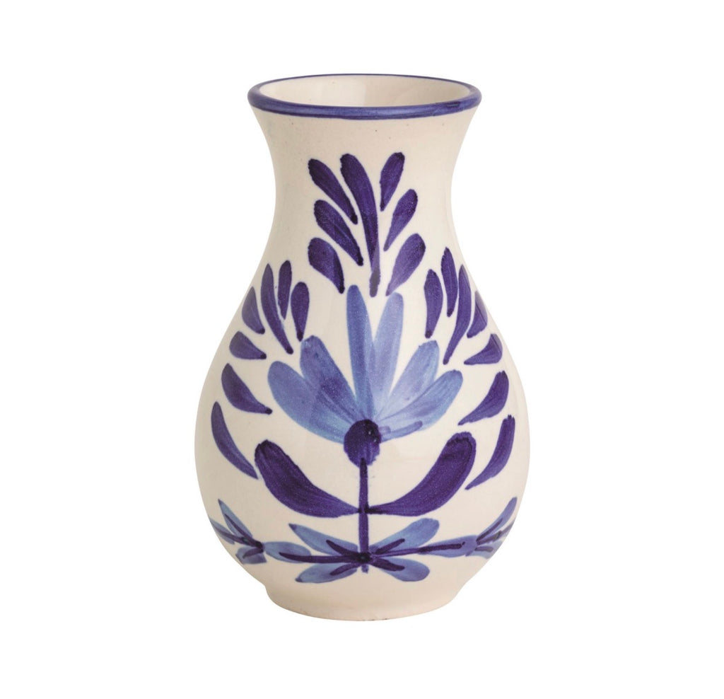 Blue Floral Bud Vase