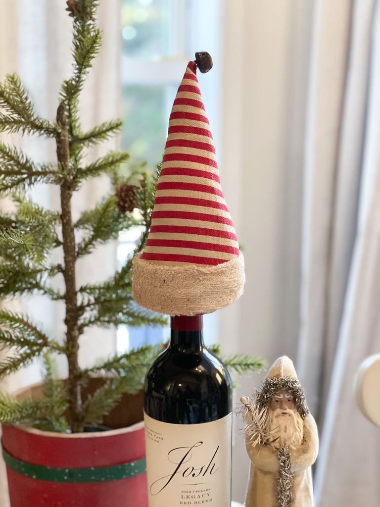 Stocking Hat Wine Toppers