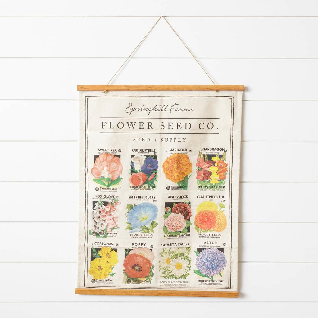 Canvas Wall Hanging - Flower Seed Co