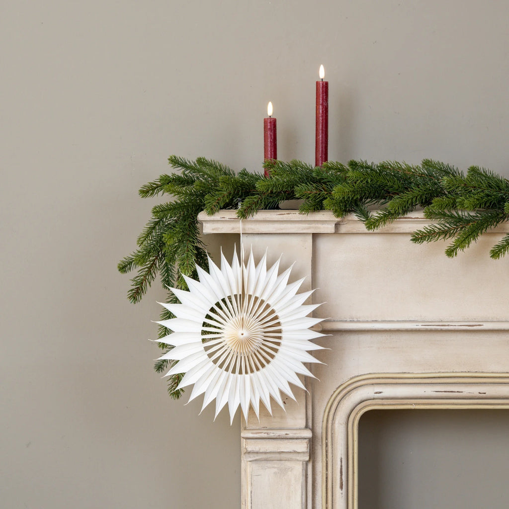 12” White Paper Snowflake
