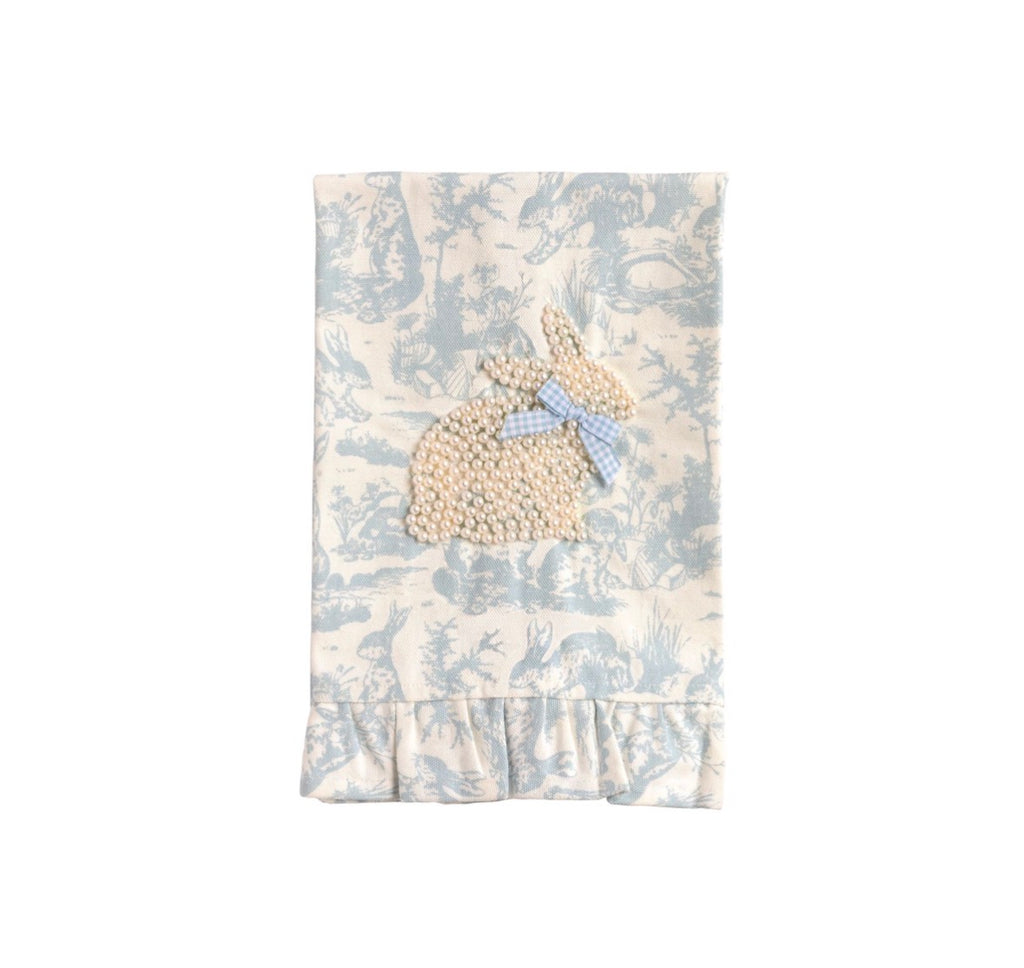 Toile Bunny Pearl Towel