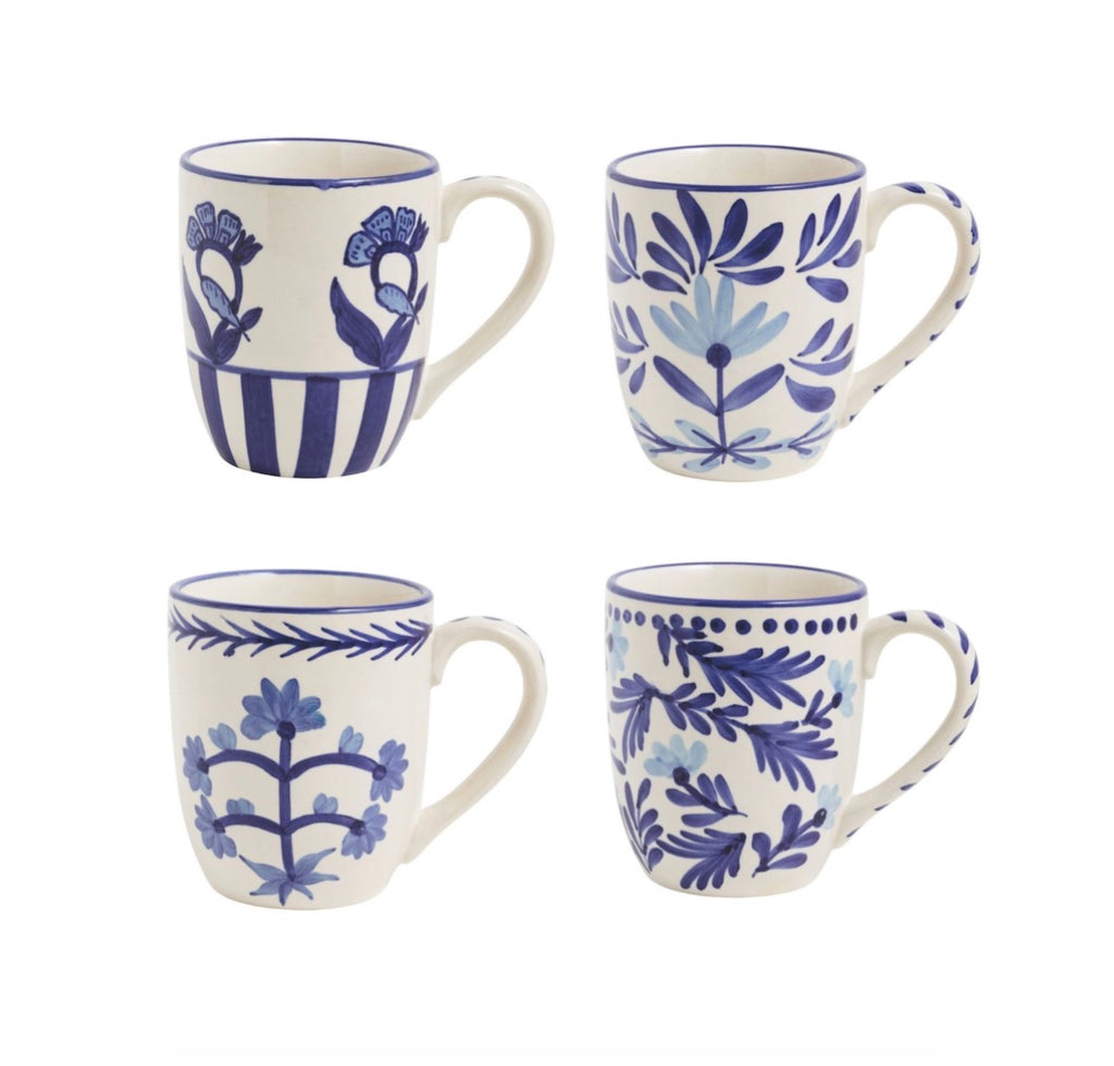 Blue Floral Mug