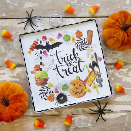 Trick or Treat Wreath Sign / Charm