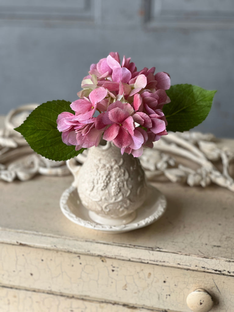 9.5” Pink Hydrangea Stem