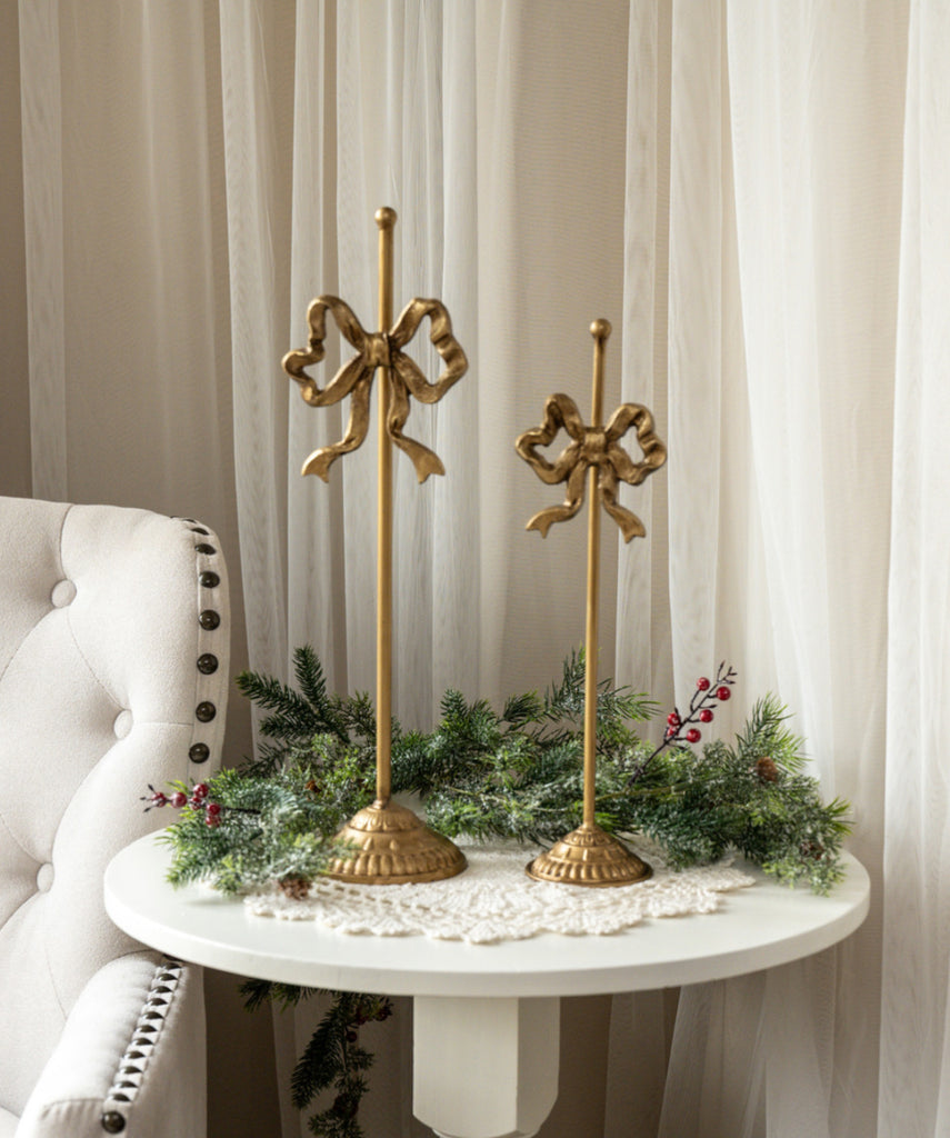 Wreath Stand with Bow