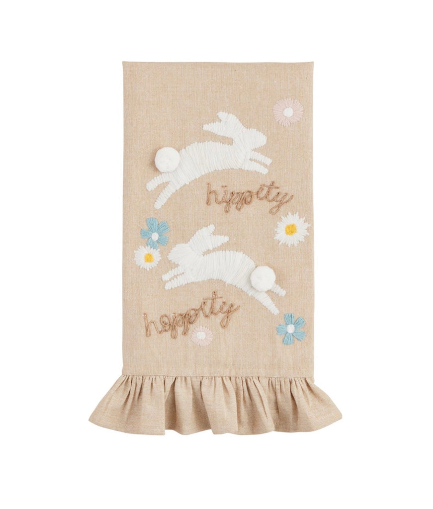 Embroidered Hippity Hoppity Towel