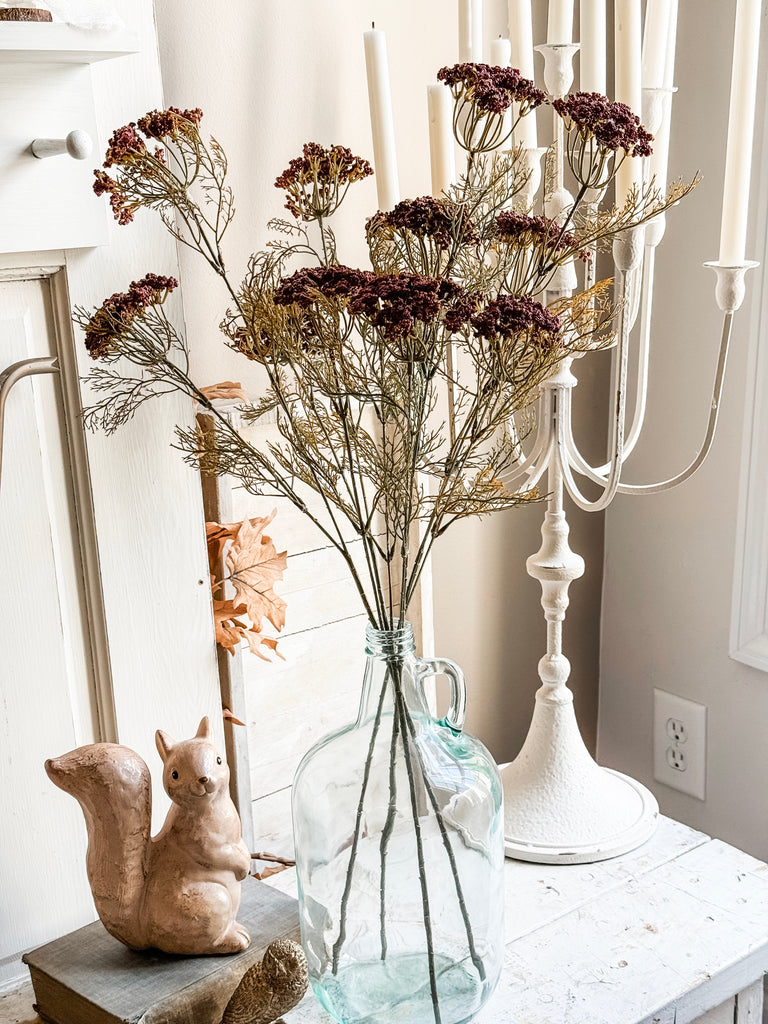 28” Burgundy Queen Anne Lace Stem